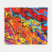 Vet kleurpatroon fleece deken (Voorkant (Horizontaal))