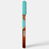 Vet kleurrijk Aqua Oranje Octopus Case-Mate iPhone Case (Achterkant / Rechts)