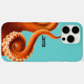 Vet kleurrijk Aqua Oranje Octopus Case-Mate iPhone Case (Achterkant (horizontaal))