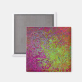 Vet, kleurrijk, platter verf, Abstract Magneet (Voorkant / Achterkant)