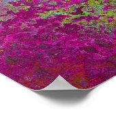 Vet, kleurrijk, platter verf, Abstract Poster (Hoek)