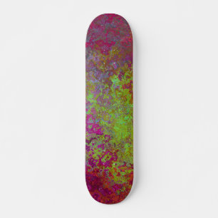 Vet, kleurrijk, platter verf, Abstract Skateboard