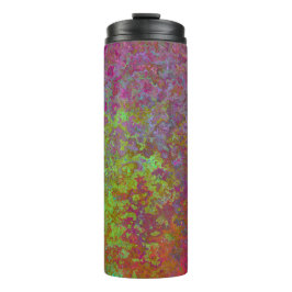 Vet, kleurrijk, platter verf, Abstract Thermosbeker