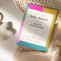 Vet, kleurrijk, uniek Baby shower