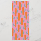 Vet Kleurrijk Western Cowboy bruiloft Menu (Achterkant)