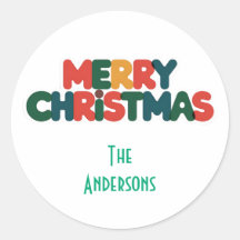 Vet Kleurrijke Moderne Typografie Kerstmis