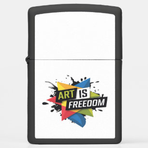 Vet "Kunst is vrijheid" Creatief Expressie Ontwerp