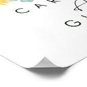 Vet land Zonnebloem | Kaarten en cadeauborden Poster (Hoek)