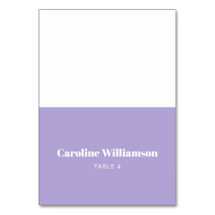 Vet lavender Paars Typografie Aangepaste tabel Kaart
