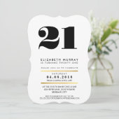VET LEEFTIJDSNUMMER minimaal zwart & marmer 21e UI Kaart (Staand voorkant)