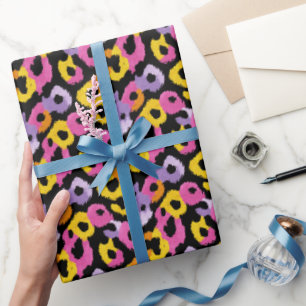 Vet Leopard Patroon Retro Glam y2k Dierenprint Cadeaupapier