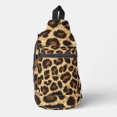 Vet Leopard Print Sling Rugzak (Voorkant)