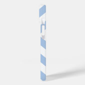 Vet lichtblauw en witte kleurstoffen Case-Mate iPhone case (Achterkant / Links)