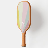 Vet Limoen Blauwgroen Sorbet Monogram Modern Geper Pickleball Paddle (Links)