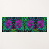 Vet magenta Abstracte roovy Vloeibare kunstwervelk Yogamat (Voorkant (horizontaal))