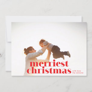 Vet Merriest Kerstmis Red Holiday Fotokaart Feestdagenkaart
