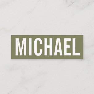 Vet minimalistisch professioneel modern visitekaar mini visitekaartje