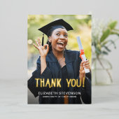 Vet modern Afstuderen 2 foto dank u kaart (Staand Voorkant)