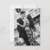 Vet Modern Bewaar de datum met donkere foto Kaart (Achterkant)