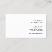 Vet, modern, bruin goudverf visitekaartje (Achterkant)