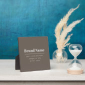 Vet Modern Donker & Licht Beige Merk of Zaken Fotoplaat (Insitu)