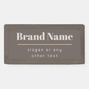 Vet Modern Donker & Licht Beige Merk of Zaken Spandoek