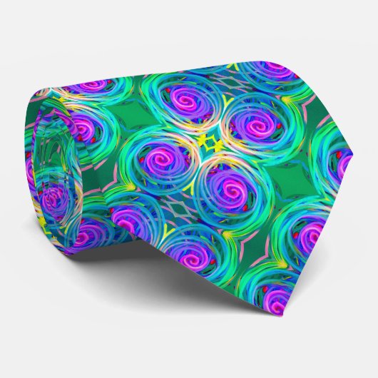 Vet modern, kleurrijk abstract ontwerp stropdas (Opgerold)
