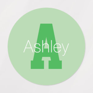 Vet Modern monogram Bleek & Kelly Green Labels