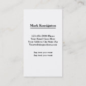 Vet Modern Name Initiaal Visitekaartje (Achterkant)