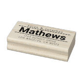 Vet modern retouradres 	rubberstempel (Stempel)