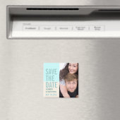 Vet Modern Save the Date Photo Magnet Magneet (Insitu (Vaatwasser))
