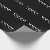 Vet modern sjabloon voor bedrijfsnaam | Z&W Cadeaupapier (Hoek)