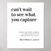 Vet Modern Weddenschap Wegwerpbaar Camerakeken Poster (Voorkant)