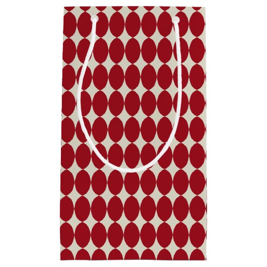 Vet Moderne Kerstmis Rode Baubles Feestelijk Chiqu Klein Cadeauzakje (Voorkant)