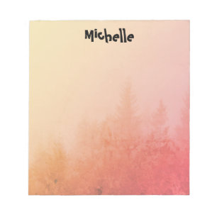 Vet Moderne Typografie Sunkist Herfstbos Notitieblok