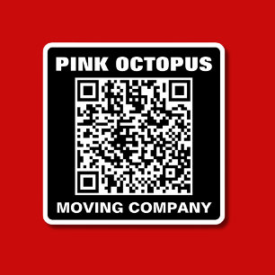 Vet Monochrome QR Code Waterdichte Auto Sticker