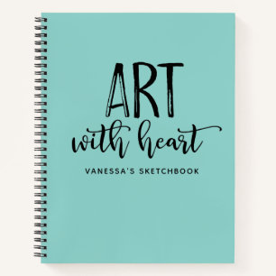 Vet Monogram Artist Sketchbook Notitieboek