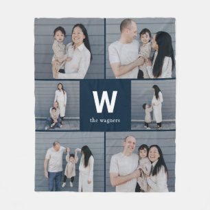 Vet Monogram Bewerkbare Kleur Custom Photo Blanket Fleece Deken