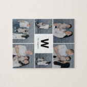 Vet Monogram Bewerkbare Kleur Fotocollage Puzzel Legpuzzel (Horizontaal)