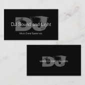 Vet Monogram  DJ Visitekaartje (Voorkant / Achterkant)