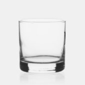 Vet Monogram Initiaal Fancy Script Custom Whiskey Whisky Glas (Rechts)