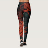 Vet & Mooi: Tropische Leaf Print Leggings (Achterkant)