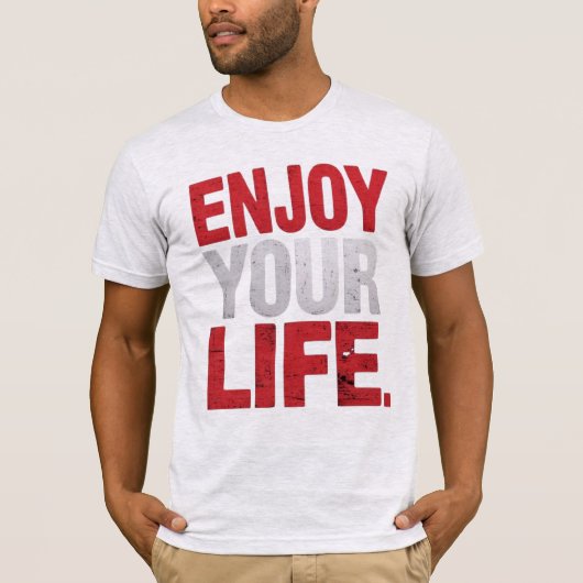 Vet Motivatie typografisch ontwerp T-shirt (Voorkant)