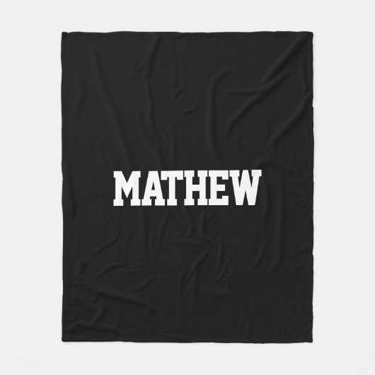 Vet Namen Zwart-wit Fleece Deken (Voorkant)