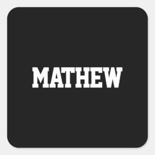 Vet Namen Zwart-wit Vierkante Sticker