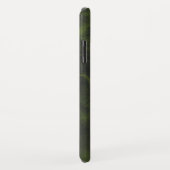 Vet Neon Yellow op Black Marble iPhone case (Achterkant/rechts)