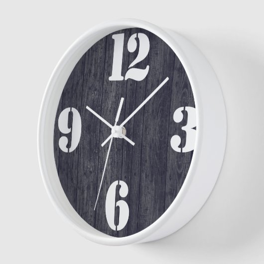 Vet nummer gezicht op rustiek hout (Hoek)