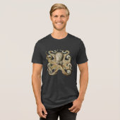 Vet  Octopus Tri-Blend Shirt (Voorkant volledig)
