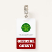 Vet "OFFICIËLE GASTE"! Badge (Achterkant met clip)