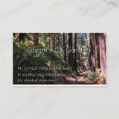 Vet ontwerp dat de aarde tot leven brengt visitekaartje (Achterkant)